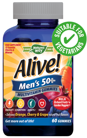 Alive! Men’s 50+ Multivitamin Gummies