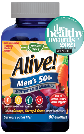 Alive! Men’s 50+ Multivitamin Gummies